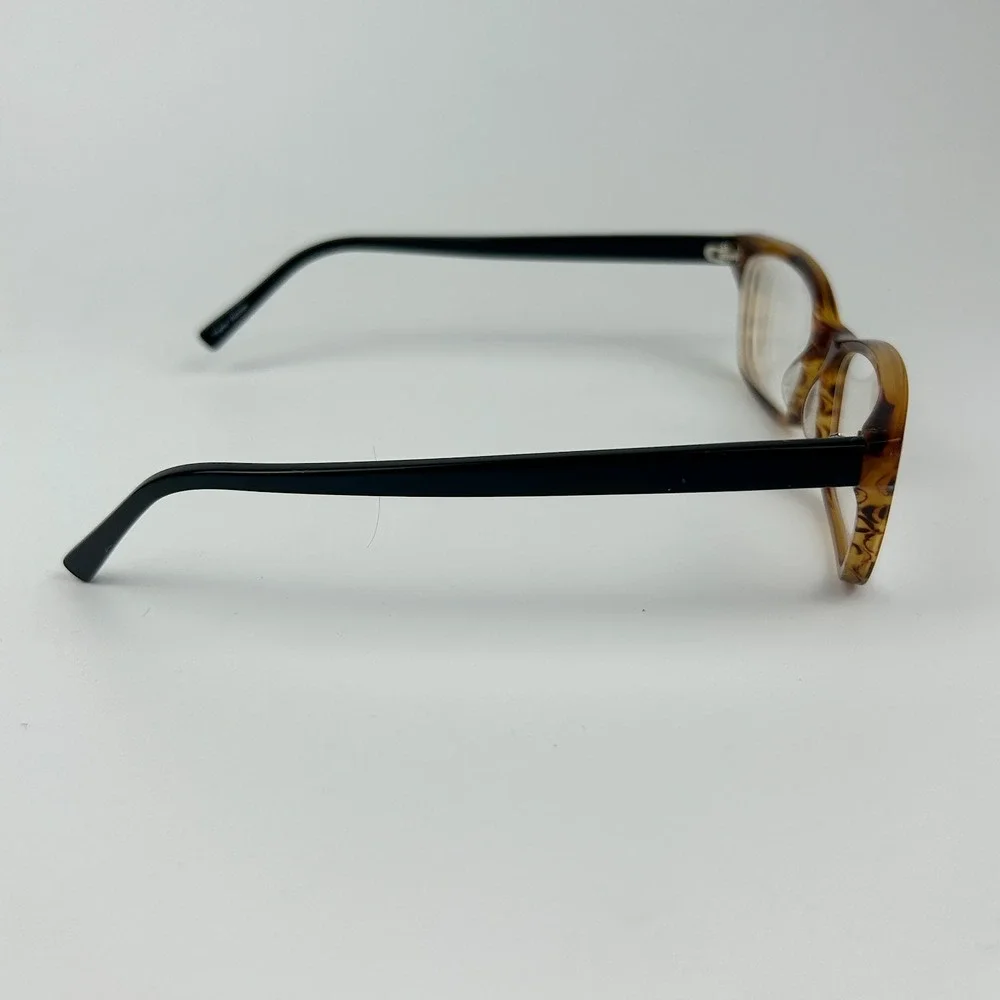Heart 1219 Blonde Havana Womens Eyeglasses Black Tortoise Full Rim 51-15-140 mm